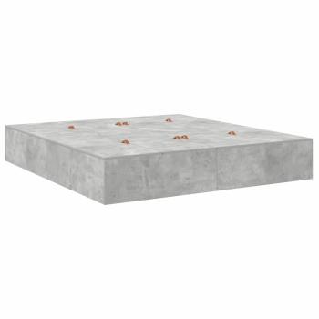 Stauraum-Bettenrahmen Beton Grau 200x200 cm