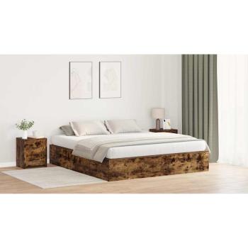 Schlafsofa Rahmen Geräucherte Eiche 200x200 cm