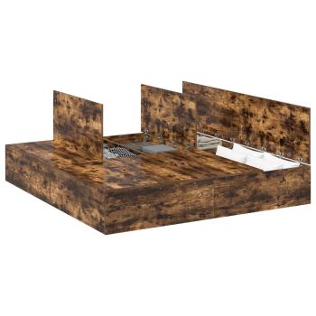 Schlafsofa Rahmen Geräucherte Eiche 200x200 cm