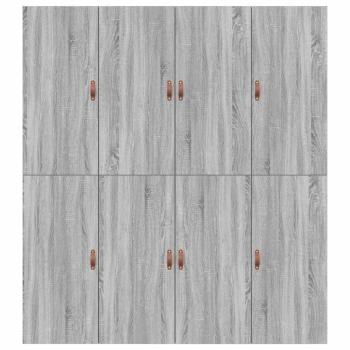 Stauraumbett Grau Sonoma 200x200 cm