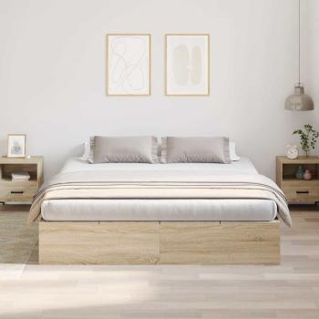 Stauraum Bettgestell Sonoma Eiche 180x200 cm