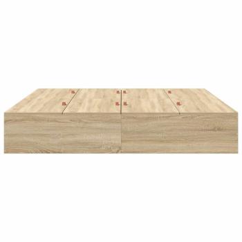 Stauraum Bettgestell Sonoma Eiche 180x200 cm