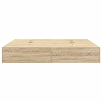 Stauraum Bettgestell Sonoma Eiche 180x200 cm