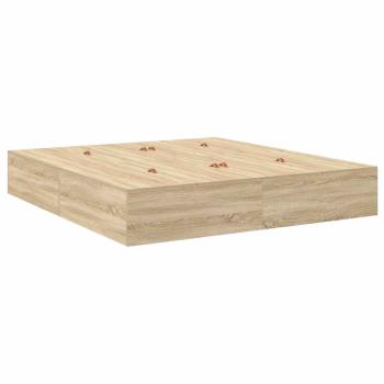 Stauraum Bettgestell Sonoma Eiche 180x200 cm