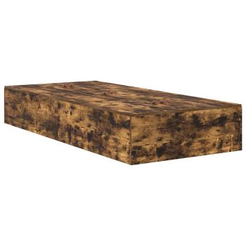 Stauraum Bettgestell Rauch Eiche 90x190 cm