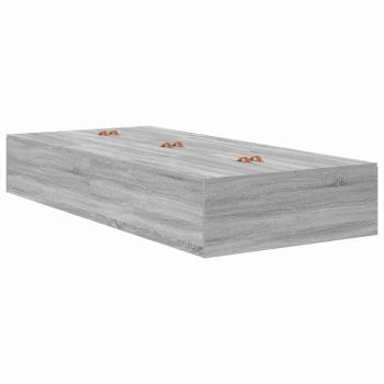 Stauraumbettgestell Grau Sonoma 75x190 cm