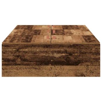 Bett mit Stauraum Altes Holz Massivholz Schlicht