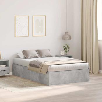 ARDEBO.de - Aufbewahrungsbettgestell Beton Grau 120x190 cm