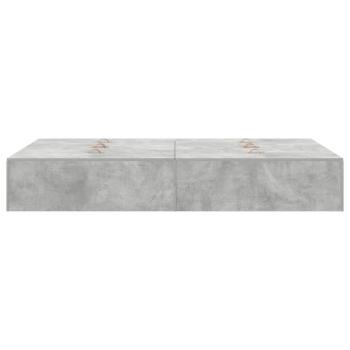 Aufbewahrungsbettgestell Beton Grau 120x190 cm