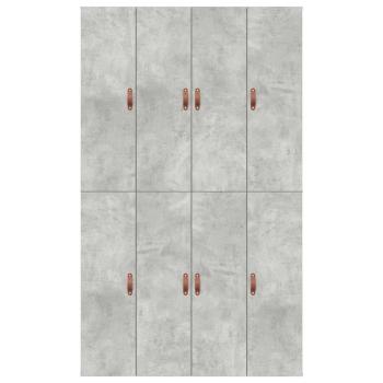 Aufbewahrungsbettgestell Beton Grau 120x190 cm