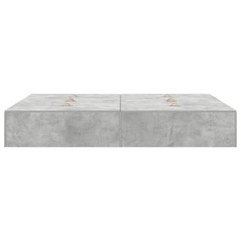 Bettgestell mit Stauraum Beton Grau 140x190 cm