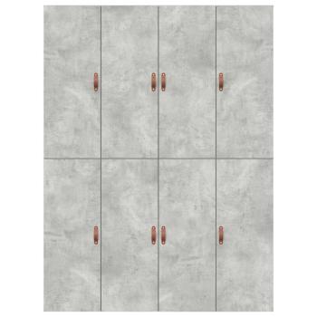 Bettgestell mit Stauraum Beton Grau 140x190 cm