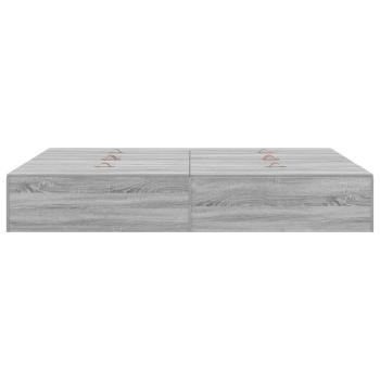 Stauraumbett Grau Sonoma 140x190 cm