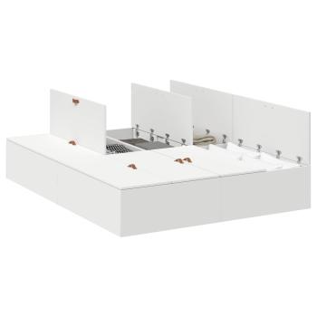 Stauraumbettgestell Weiß 135x190 cm