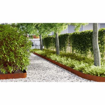 Raseneinfassung 50 pcs 100 x 0,05 x 20 cm Wetterfeststahl