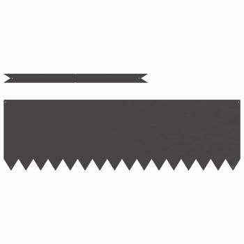 ARDEBO.de - Rasenumrandungen 30 Stück Schwarz 100x0,5x30 cm Stahl