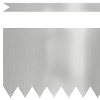 Raseneinfassung 30 pcs 100 x 0,05 x 30 cm Verzinkter Stahl