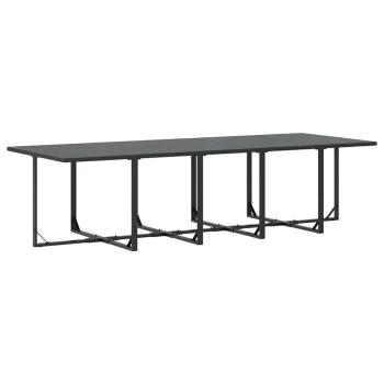 19-teiliges Garten-Esszimmer-Set mit Kissen aus Stahl und Textilene