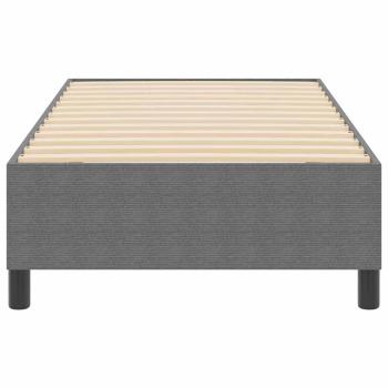 Boxspringbett Hellgrau 80x200 cm Cordstoff