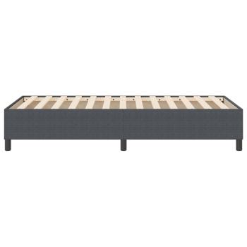 Boxspringbett Dunkelgrau 80x200 cm Cord-Stoff