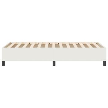 Boxspringbett Creme 90x200 cm Cord-Stoff