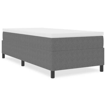 Boxspringbett Hellgrau 100x200 cm Cord-Stoff