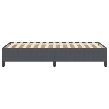 Boxspringbett Dunkelgrau 100x200 cm Cord-Stoff
