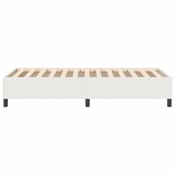 Boxspringbett Creme 100x200 cm Cord-Stoff