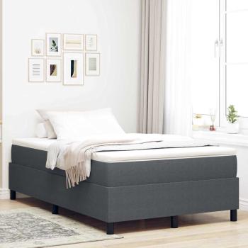 ARDEBO.de - Boxspringbett Dunkelgrau Kleines Doppelbett aus Cord