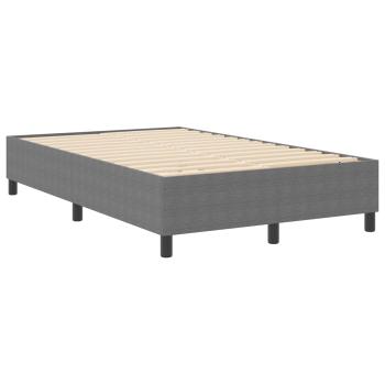 ARDEBO.de - Boxspringbett Hellgrau 120x200 cm Cordstoff