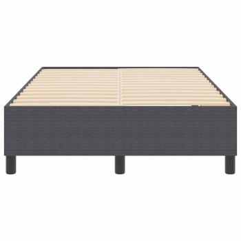 Boxspringbett Dunkelgrau 120x200 cm Cord-Stoff