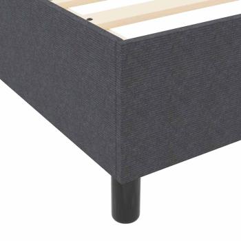 Boxspringbett Dunkelgrau 120x200 cm Cord-Stoff