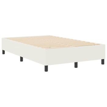 Boxspringbett Creme 120x200 cm Cordstoff
