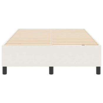 Boxspringbett Creme 120x200 cm Cordstoff