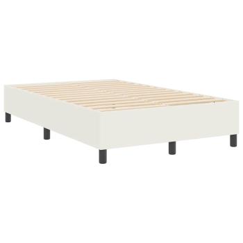 Boxspringbett Creme 120x200 cm Cordstoff