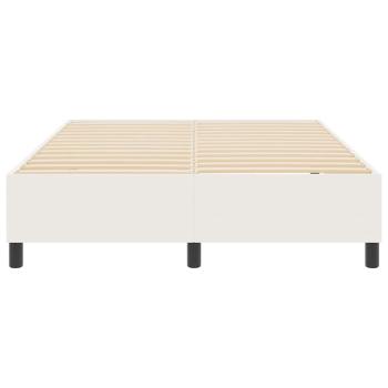 Plattformbettgestell Creme 140 x 190 cm Cordstoff