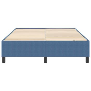 Boxspringbett Blau 140x200 cm Cord-Stoff