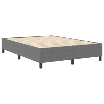 Boxspringbett Hellgrau 140x200 cm Cord-Stoff