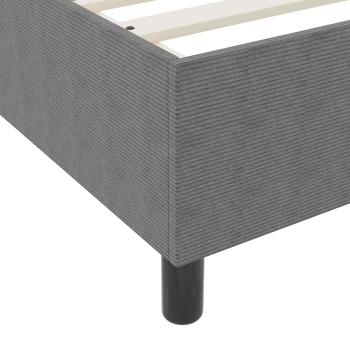 Boxspringbett Hellgrau 140x200 cm Cord-Stoff