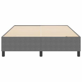 Boxspringbett Hellgrau 140x200 cm Cord-Stoff