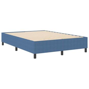 Boxspringbett Blau 140x200 cm Cord-Stoff
