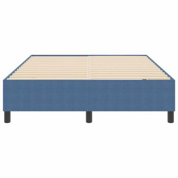 Boxspringbett Blau 140x200 cm Cord-Stoff