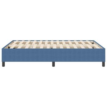 Boxspringbett Blau 140x200 cm Cord-Stoff