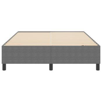 Boxspringbett Hellgrau 160x200 cm Cord-Stoff