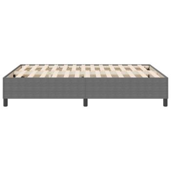 Boxspringbett Hellgrau 160x200 cm Cord-Stoff