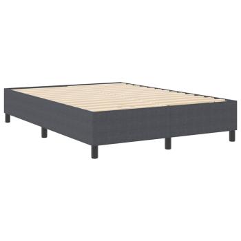 Boxspringbett Dunkelgrau 160x200 cm aus Cord-Stoff