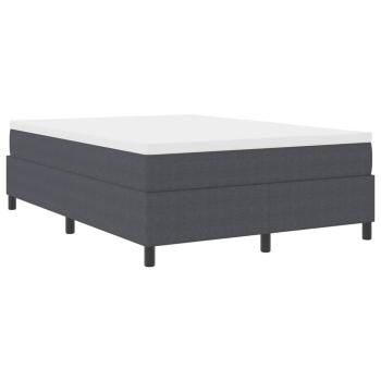 Boxspringbett Dunkelgrau 160x200 cm aus Cord-Stoff
