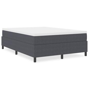 Boxspringbett Dunkelgrau 160x200 cm aus Cord-Stoff