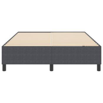 Plattformbettgestell Dunkelgrau 160 x 200 cm Cordstoff