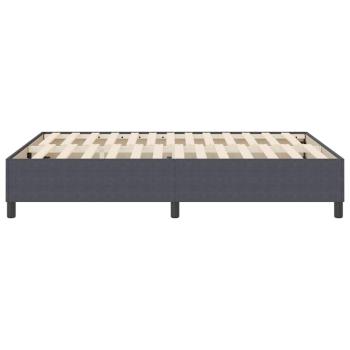 Boxspringbett Dunkelgrau 160x200 cm aus Cord-Stoff